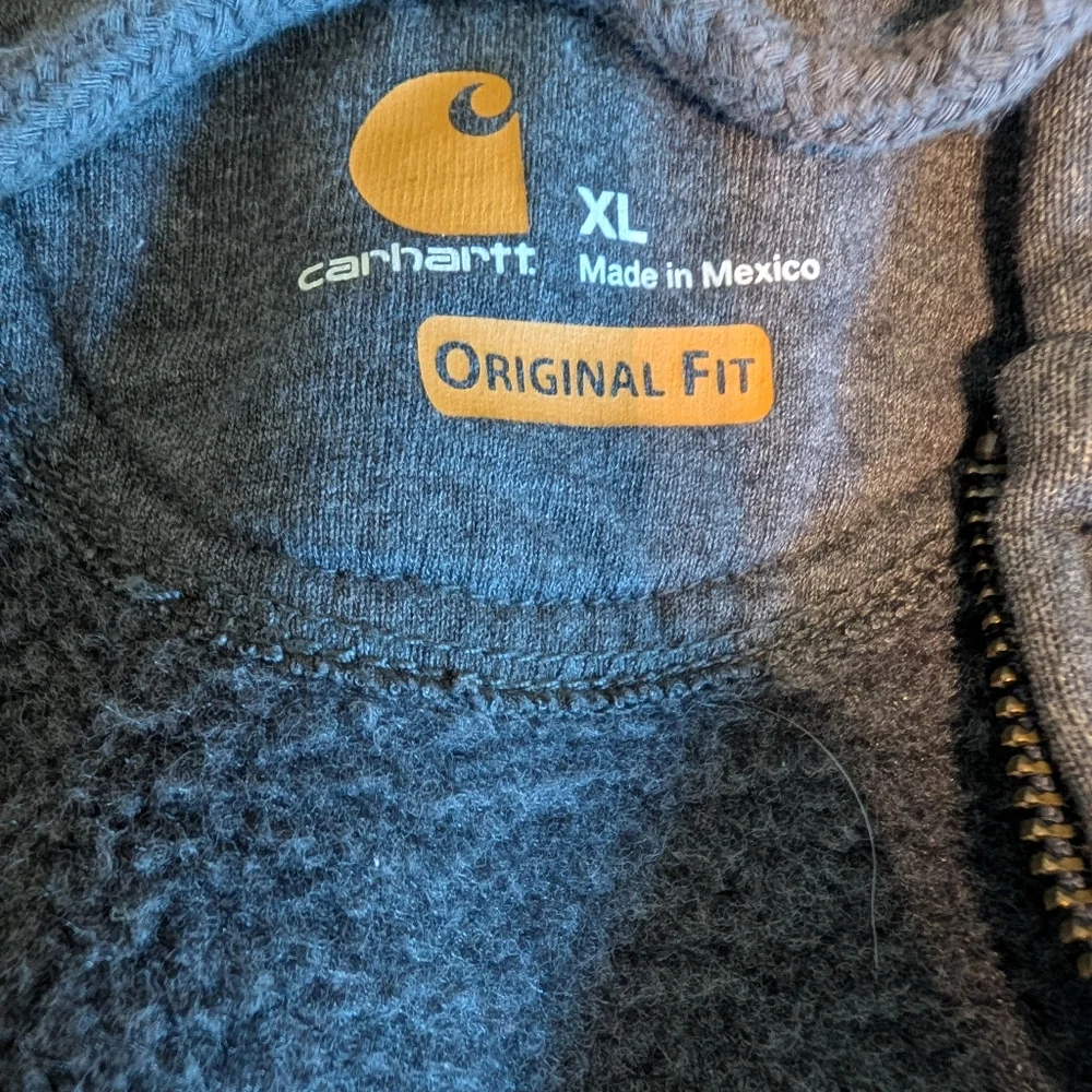 Carhartt Heather Gray Full-Zip Hoodie - Picture 2 of 4